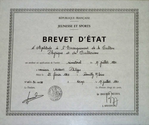 photo du diplôme agrandie